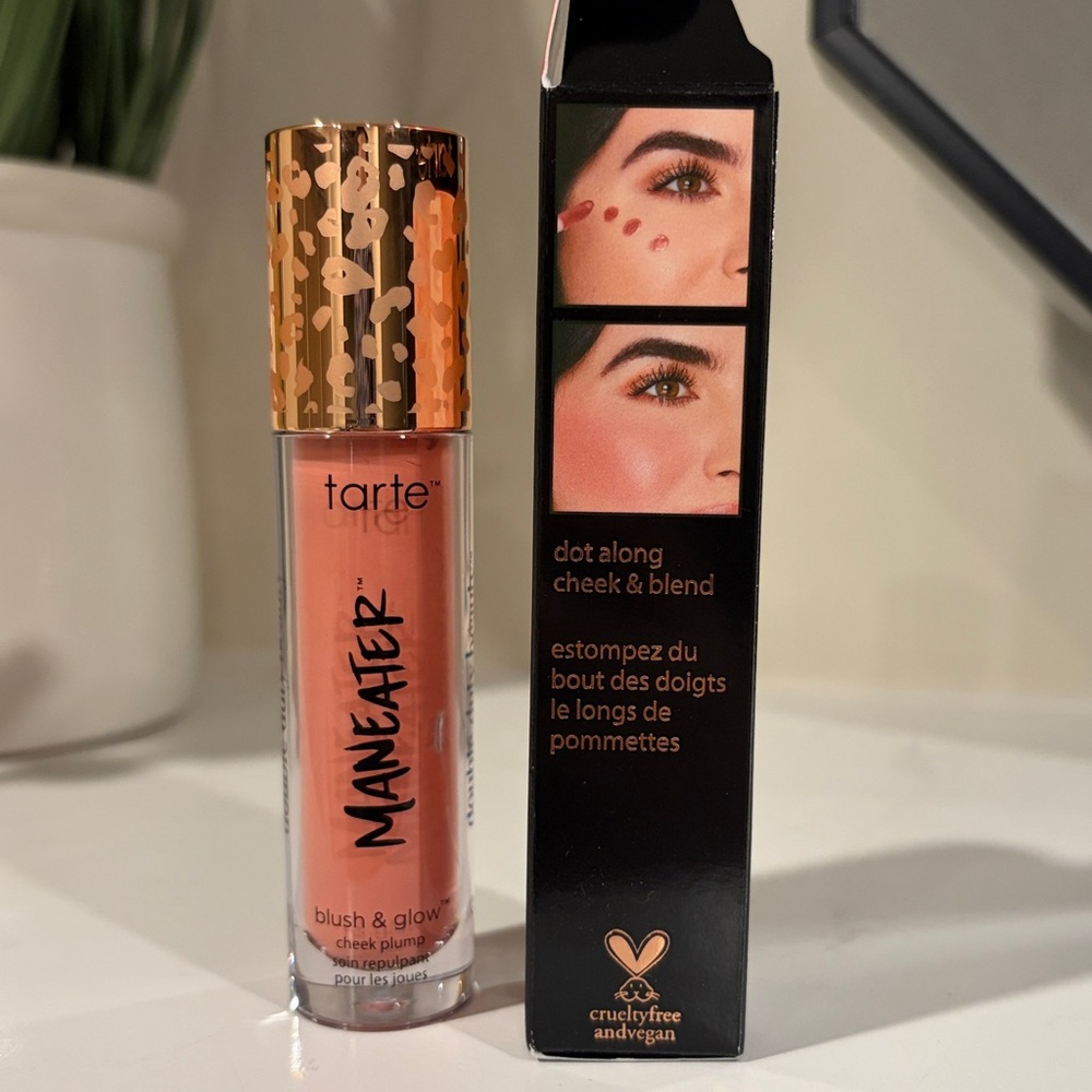 Tarte Maneater Blush & Glow Cheek Plump - Buffed Pink - BRAND NEW! makeup beauty - Picture 7 of 9